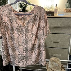 Evri snake print blouse